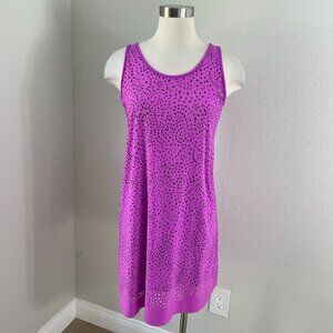 TITLE NINE Womens Small Nimblene Illusion Laser Cut Sleeveless Active Dress